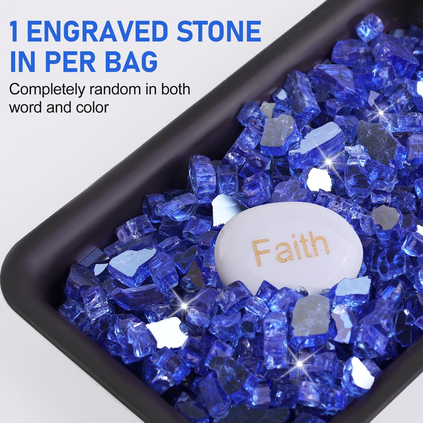 Fire Glass for Fire Pit - 1/2 inch Reflective Fire Glass Rocks for Propane and Gas Fireplace
