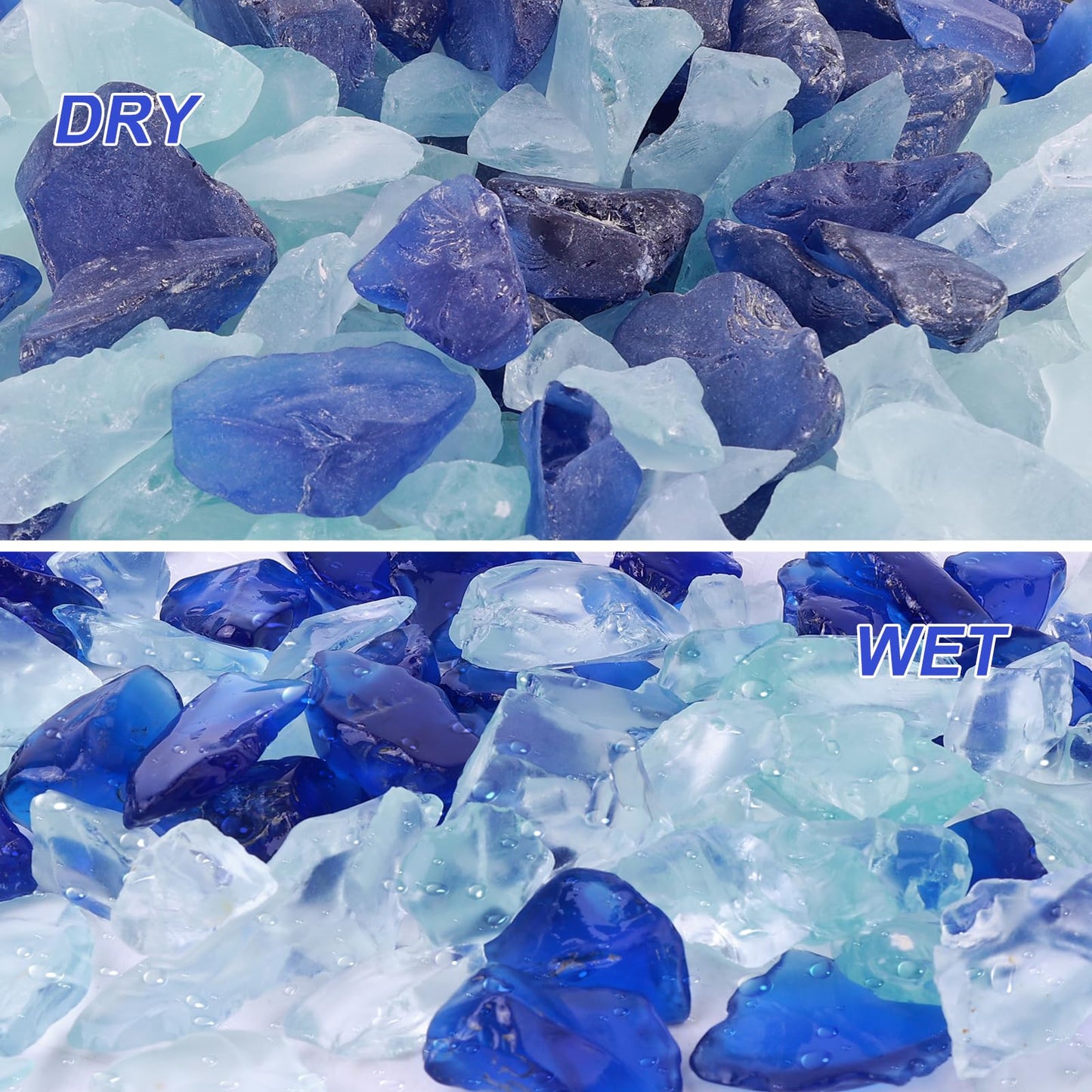 Forsted Sea Glass for Vase Filler, Aquarium, Home Decor, Firepit ,Wedding Decor