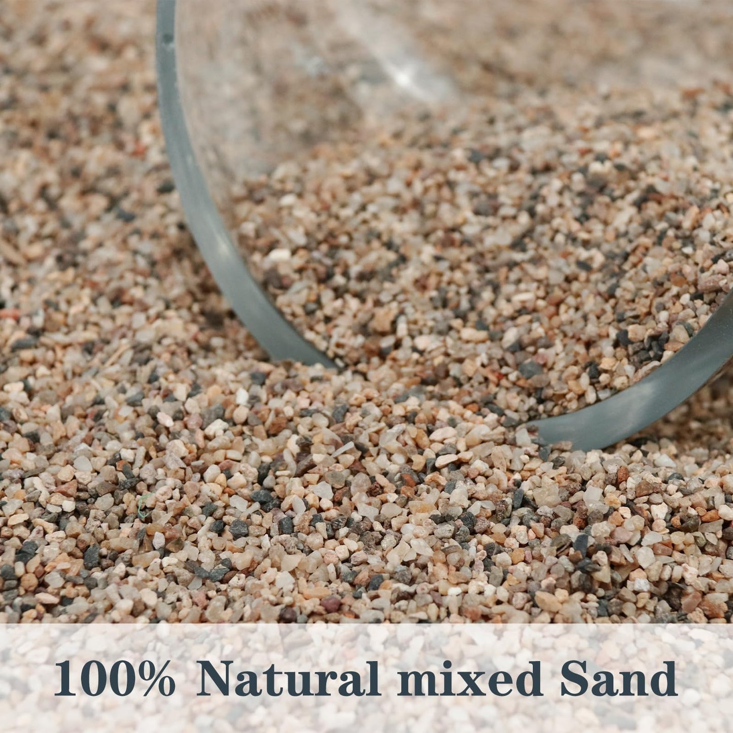 100% Natural Sand, Multi-Purpose Mixed Silica Sand for Fire Pits, Aquariums and Landscaping