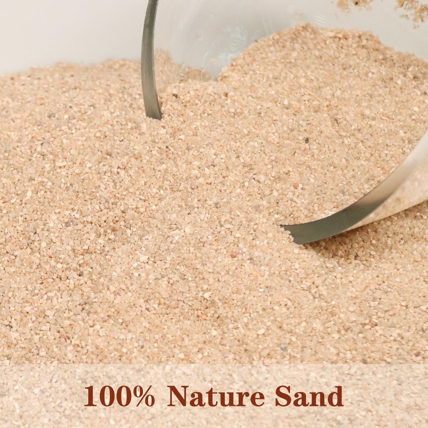 100% Natural Sand, Multi-Purpose Natural Silica Sand for Fire Pits, Aquariums and Landscaping