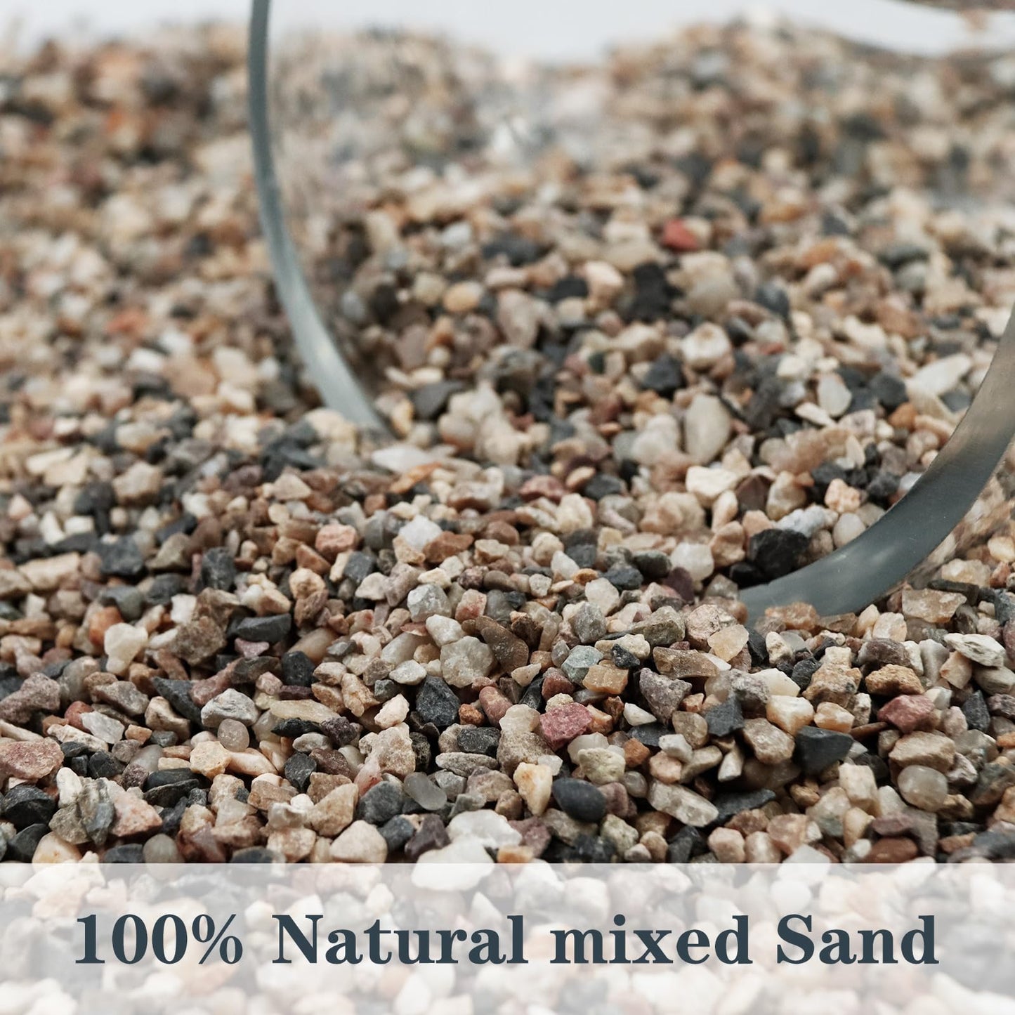 Natural Sand, Multi-Purpose Mixed Silica Sand for Fire Pits, Aquariums, and Landscaping