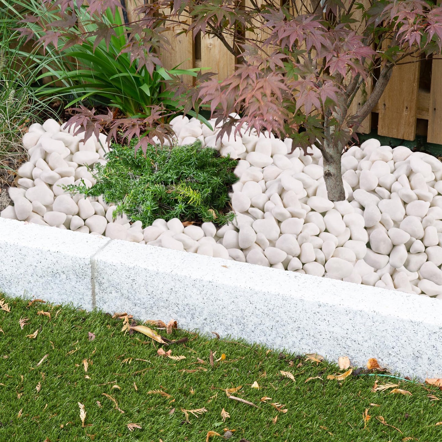 Snow White River Rocks for Landscaping- Plant,Ideal for Aquarium, Home Decor- 0.3"-0.8"
