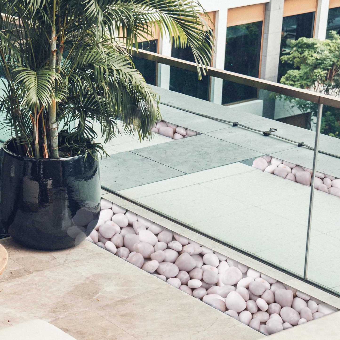High Polished White Pebbles for Indoor Plants- Aquarium Fish Tank -Outdoor Garden Landscaping
