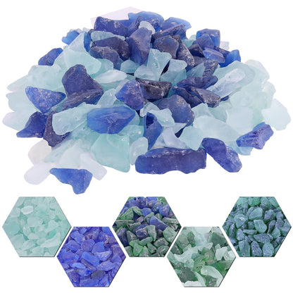 Forsted Sea Glass for Vase Filler, Aquarium, Home Decor,  Firepit ,Wedding Decor