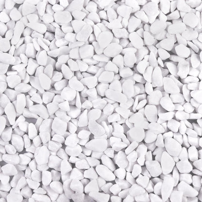 white pebbles for succulents Snow White Polished Gravel for Plants Garden, Decorative Pebbles Ideal – Ausluru