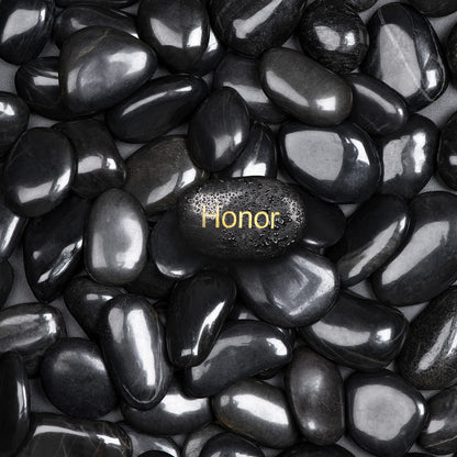 Black Natural River Rocks Polished Pebbles for Landscaping, Plants, Fish Tank, Vases, Succulents, Crafting, Home Decor ,0.7"-1.6"