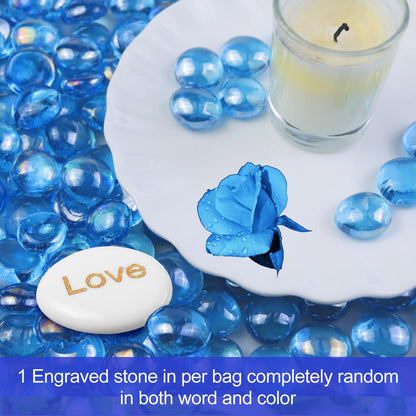 Fire Glass Beads for Fire Pit- Decorative Flat Glass Marbles for Vase, Aquarium, Home Decor