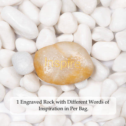Snow White Natural River Rocks Polished Pebbles for Landscaping, Plants, Fish Tank, Vases, Succulents, Crafting, Home Decor ,0.7"-1.6"