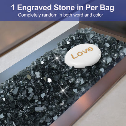 Fire Glass for Fire Pit - 1/2 inch Reflective Fire Glass Rocks for Propane and Gas Fireplace