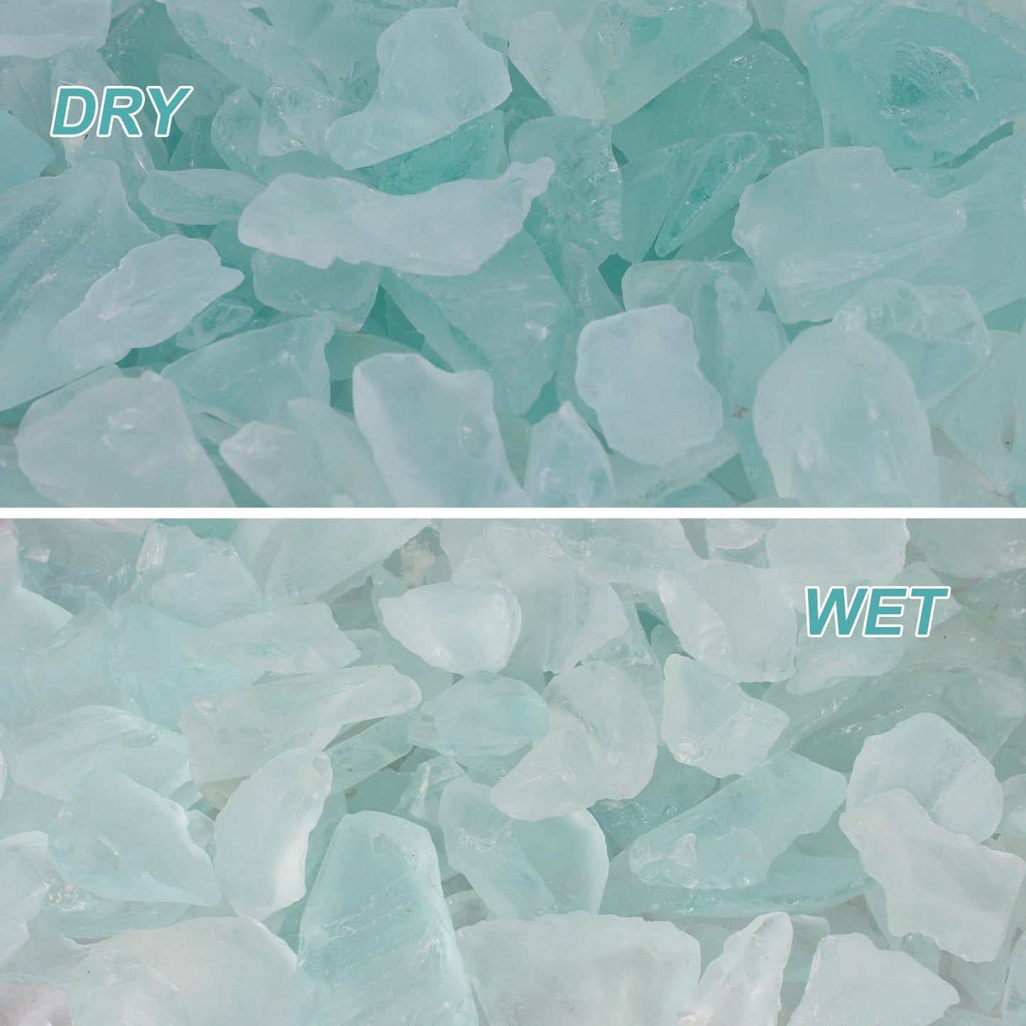 Forsted Sea Glass for Vase Filler, Aquarium, Home Decor,  Firepit ,Wedding Decor
