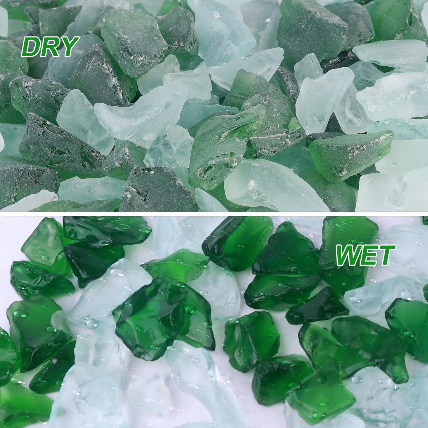 Forsted Sea Glass for Vase Filler, Aquarium, Home Decor,  Firepit ,Wedding Decor
