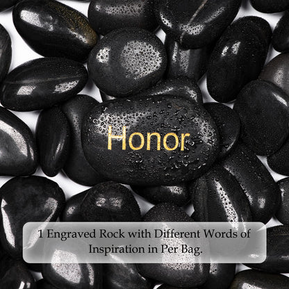 Black Natural River Rocks Polished Pebbles for Landscaping, Plants, Fish Tank, Vases, Succulents, Crafting, Home Decor ,0.7"-1.6"