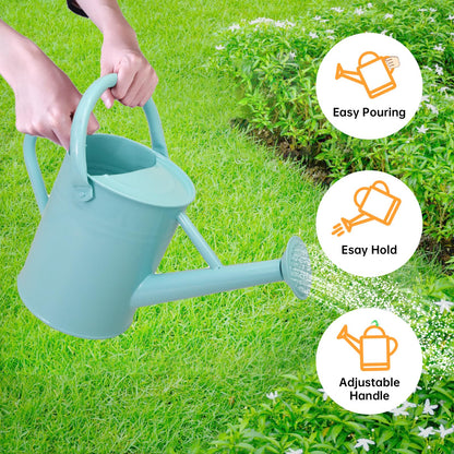 1 Gallon Metal Watering Can  for Outdoor & Indoor Use, Perfect for Garden Flower, Houseplants,