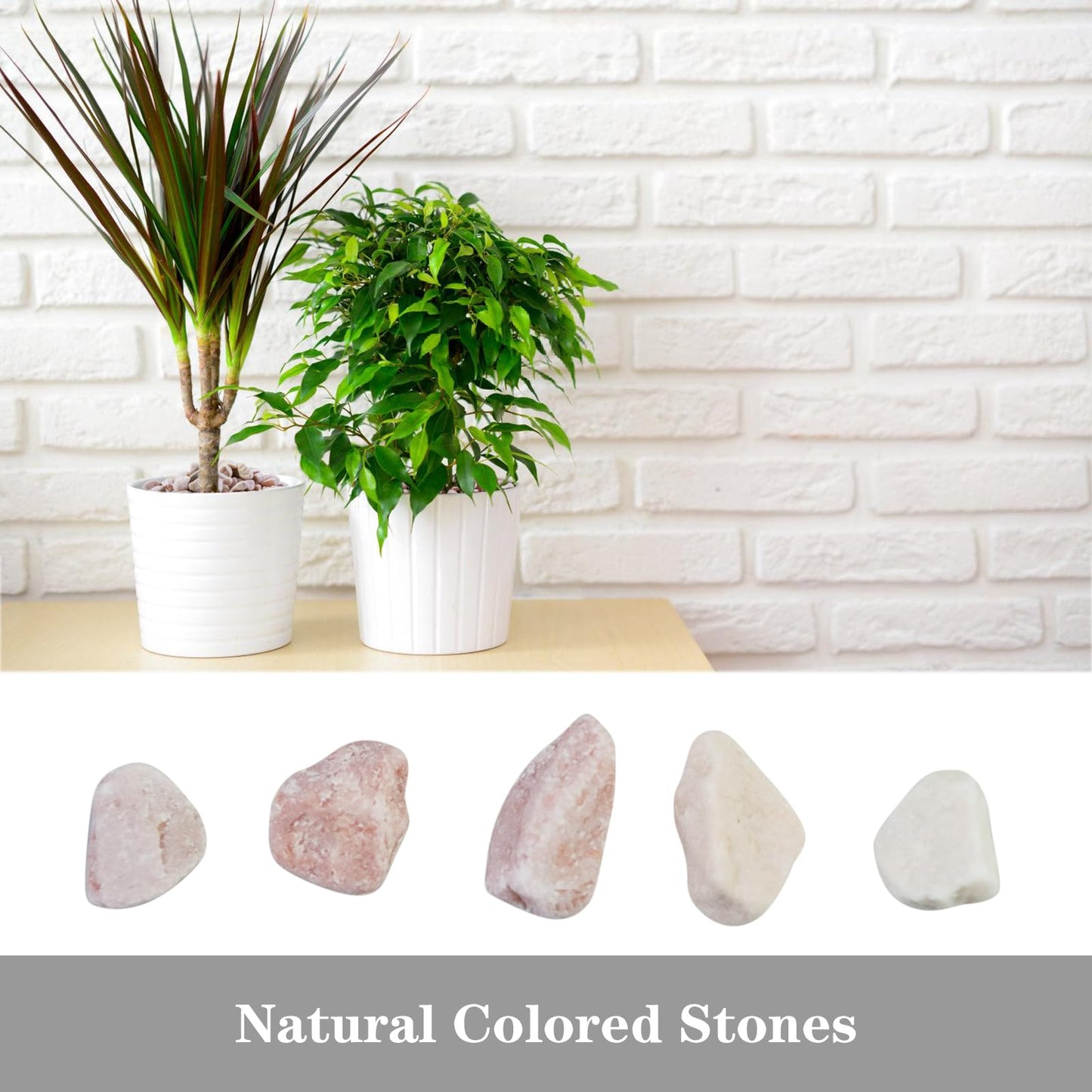 Natural Polished Pebbles Pea Gravels River Rocks,Decorative Gravels Ideal for Fish Tank, Vases, Succulents, Home Decor and Garden Landscaping,Peach
