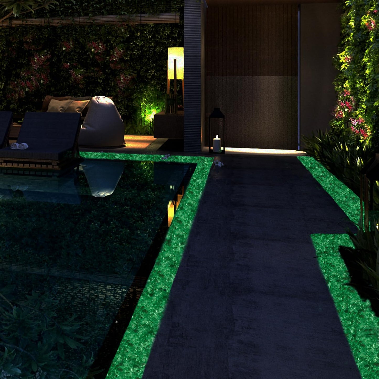 Glow in the Dark Stones - Green Glow Rocks Pebbles for Outdoor Garden Landscaping Walkway & Indoor Decorative Glowing Stones for Aquarium Fish Tank