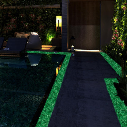 Glow in the Dark Stones - Green Glow Rocks Pebbles for Outdoor Garden Landscaping Walkway & Indoor Decorative Glowing Stones for Aquarium Fish Tank