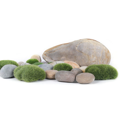 Mixed Color Smooth Pebbles River Rocks for Landscaping,  Ideal for Home Decor, Aquariums, Painting, Crafting