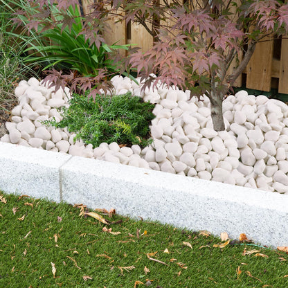 Snow White River Rocks for Landscaping- Plant,Ideal for Aquarium, Home Decor- 0.3"-0.8"