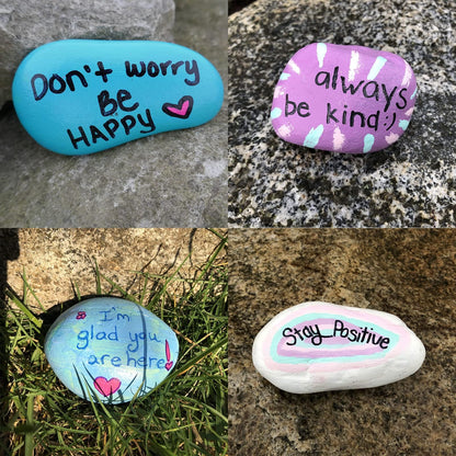 River Rocks for Painting- Hand Picked Rock -Flat-Smooth Painting Rocks- Perfect for DIY, Kids Crafts, Kindness Stone, Garden & Home Decor, Holiday Gift